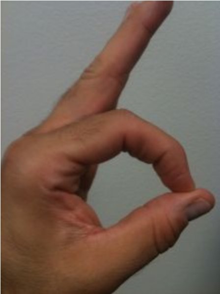 Blood hand sign