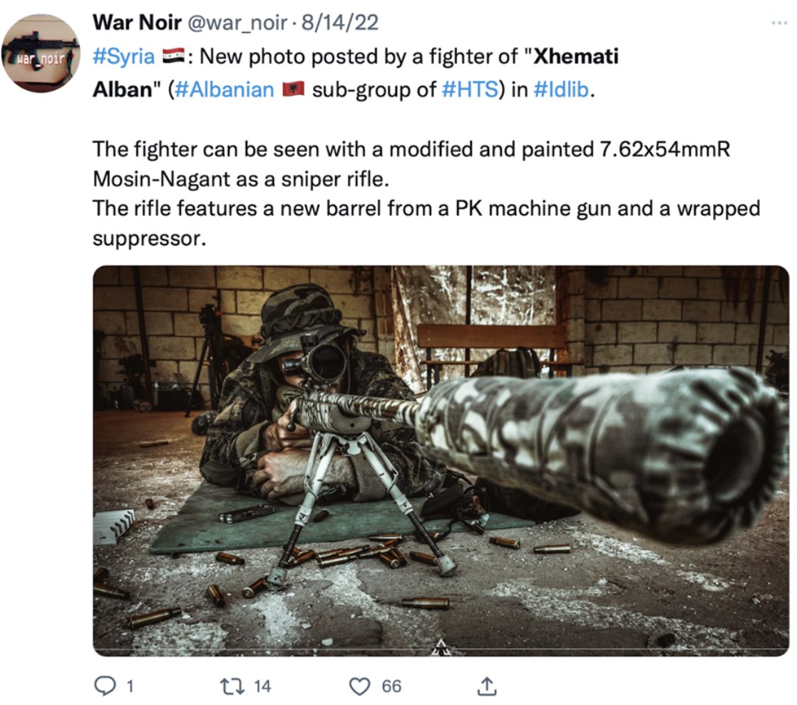 Level I specially trained sniper, example